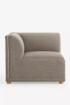 Anthropologie Celine Performance Weave Modular Corner Chair In Grey