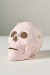 Anthropologie Ceramic Skull Decorative Object In Pink