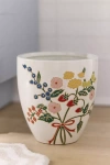 Anthropologie Ceramic Waste Bin In Multi