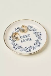 Anthropologie C'est La Vie Trinket Dish In Neutral
