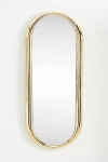Anthropologie Chantal Curved Metallic Wall Mirror In Transparent