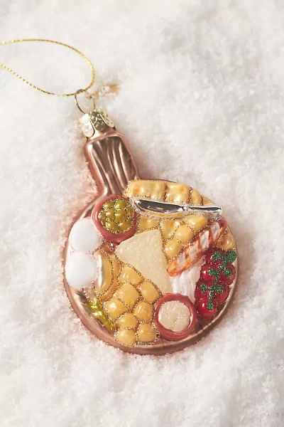 Anthropologie Charcuterie Glass Ornament In Multi