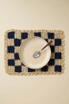 Anthropologie Checkered Placemat In Blue