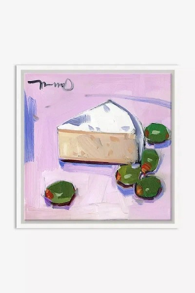 Anthropologie Cheese & Olives Wall Art In Purple