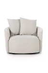 Anthropologie Chloe Performance Fabric Swivel Chair