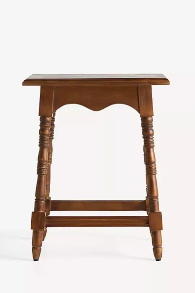 Anthropologie Clara Pine Side Table In Brown