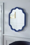 Anthropologie Clara Wood Scalloped Wall Mirror