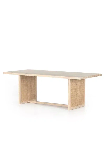 Anthropologie Clarita 84" Rectangular Wood Dining Table In Neutral