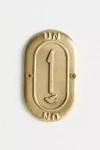 Anthropologie Claudette Brass House Numbers In Gold