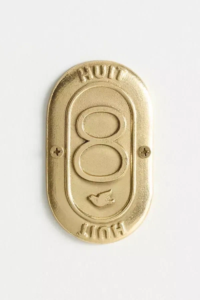 Anthropologie Claudette Brass House Numbers In Brown