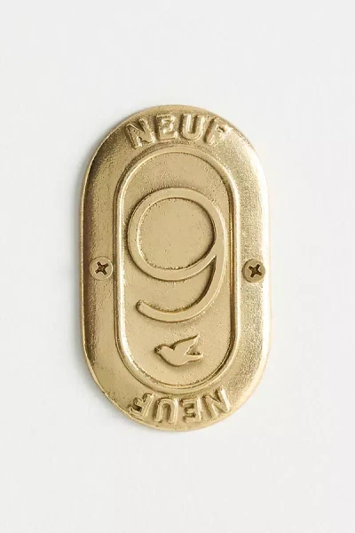 Anthropologie Claudette Brass House Numbers In Brown