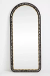Anthropologie Claudette Text Arch Dressing Floor Mirror In Black