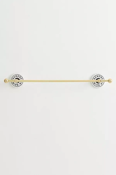Anthropologie Claudette Towel Bar In Gold