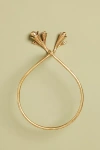 Anthropologie Claudia Brass Towel Ring In Brown
