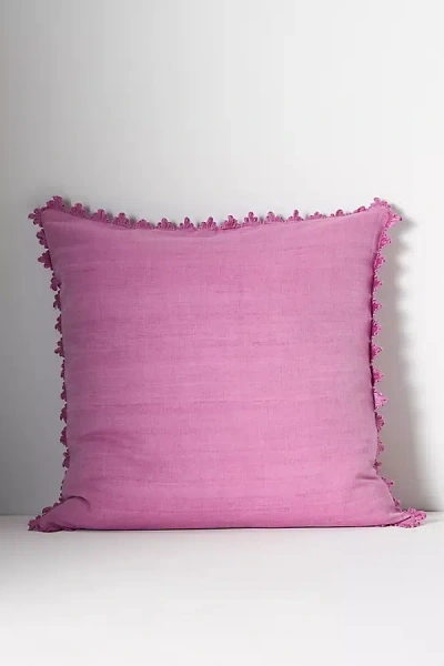 Anthropologie Clementine Silk Woven Cushion In Animal Print
