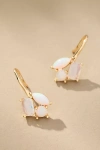 Anthropologie Cluster Crystal Earrings In Gold