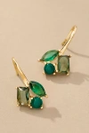 Anthropologie Cluster Crystal Earrings In Gold