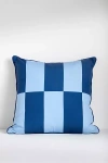 Anthropologie Coastal Printed Striped Indoor/outdoor Pillow In Blue