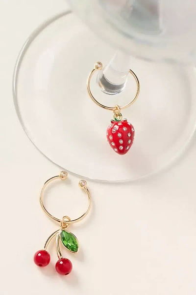 Anthropologie Cocktail Charms, Set Of 2 In Transparent