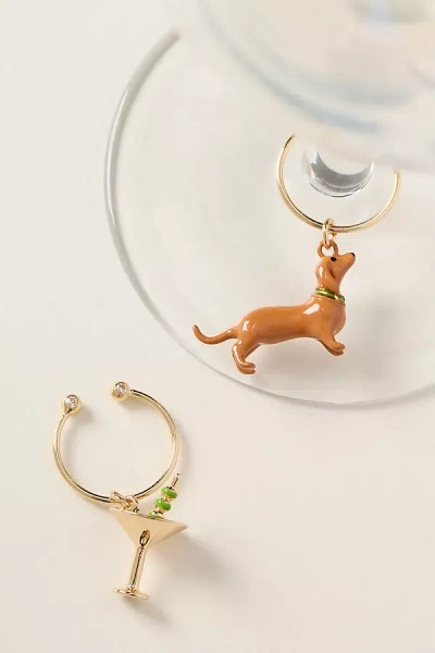 Anthropologie Cocktail Charms, Set Of 2 In Multi