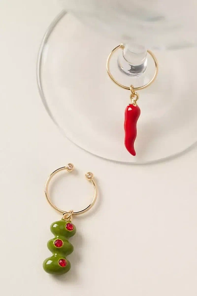 Anthropologie Cocktail Charms, Set Of 2 In Multi