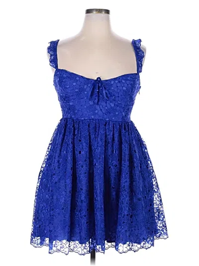 Pre-owned Anthropologie Cocktail Dress In Blue
