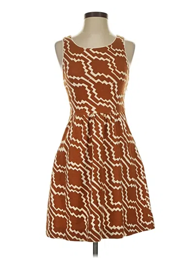 Pre-owned Anthropologie Cocktail Dress In Brown