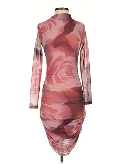 Pre-owned Anthropologie Cocktail Dress In Burgundy