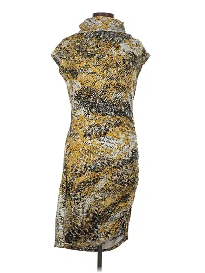 Pre-owned Anthropologie Cocktail Dress In Gold