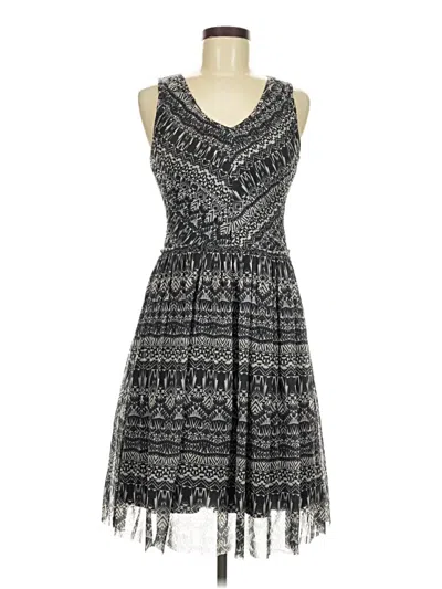 Pre-owned Anthropologie Cocktail Dress In Gray