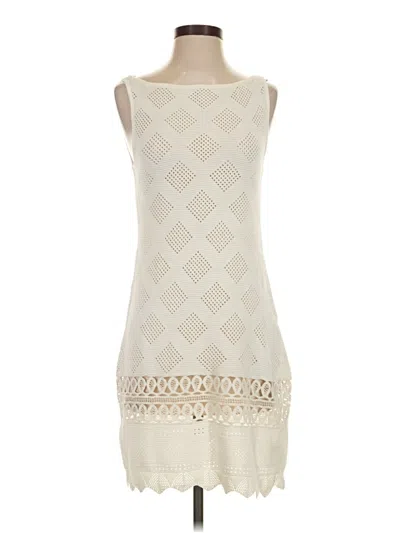 Pre-owned Anthropologie Cocktail Dress In Ivory