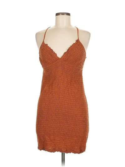 Pre-owned Anthropologie Cocktail Dress In Orange
