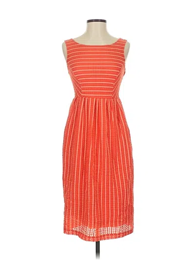 Pre-owned Anthropologie Cocktail Dress In Orange