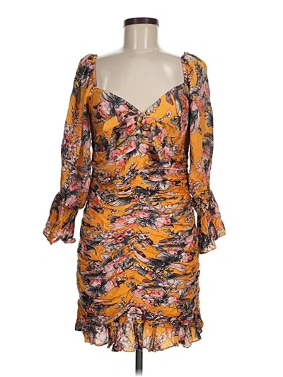 Pre-owned Anthropologie Cocktail Dress In Orange
