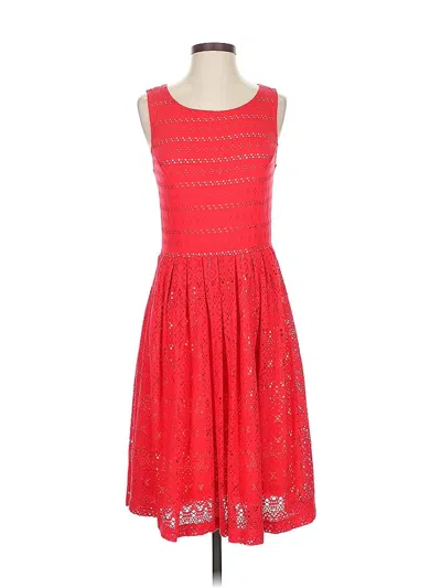 Pre-owned Anthropologie Cocktail Dress In Red