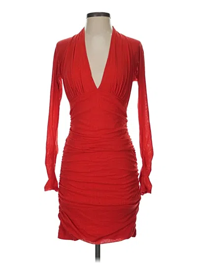 Pre-owned Anthropologie Cocktail Dress In Red
