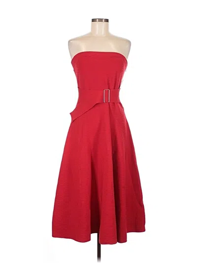 Pre-owned Anthropologie Cocktail Dress In Red