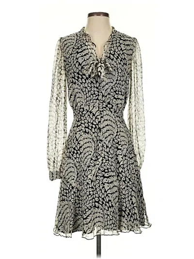Pre-owned Anthropologie Cocktail Dress In Silver