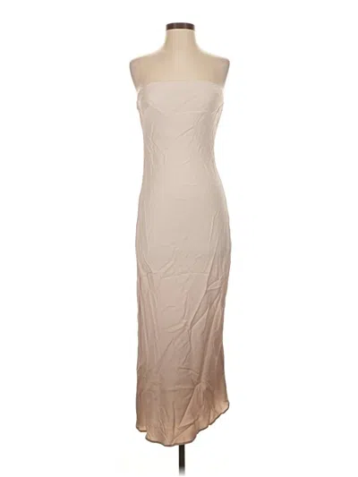 Pre-owned Anthropologie Cocktail Dress In Tan