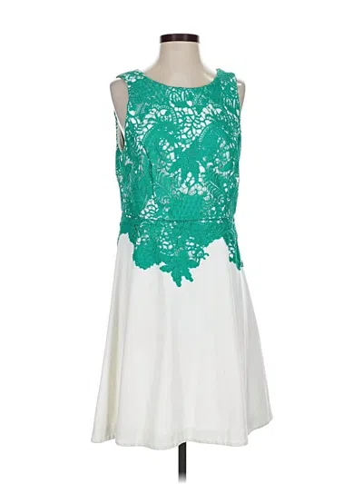 Pre-owned Anthropologie Cocktail Dress In White