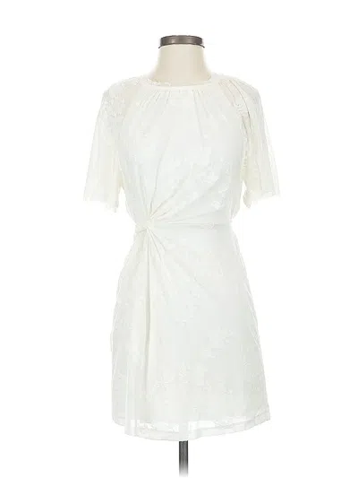 Pre-owned Anthropologie Cocktail Dress In White