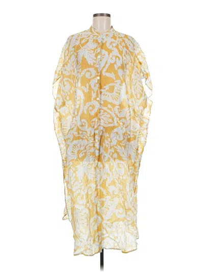 Pre-owned Anthropologie Cocktail Dress In Yellow