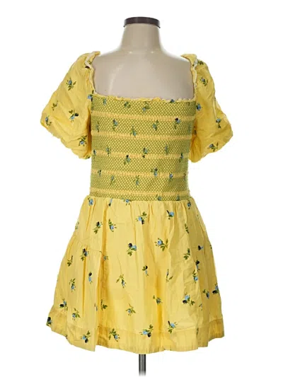 Pre-owned Anthropologie Cocktail Dress In Yellow