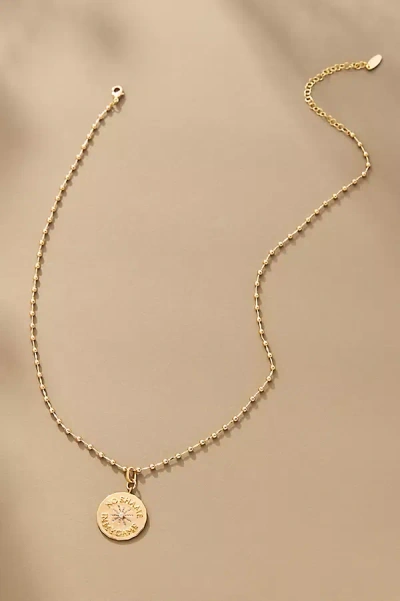 Anthropologie Coin Pendant Necklace