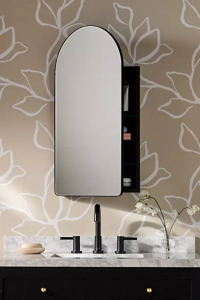 Anthropologie Colca Mirrored Bath Cabinet In White