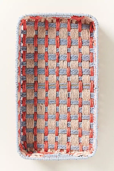 Anthropologie Color Woven Trays In Multi