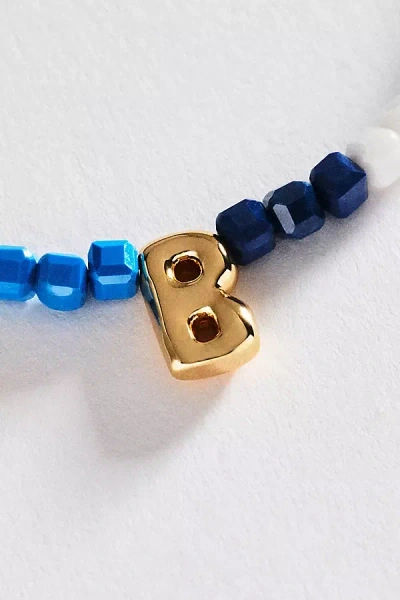 Anthropologie Colorful Beaded Initial Necklace In Multi