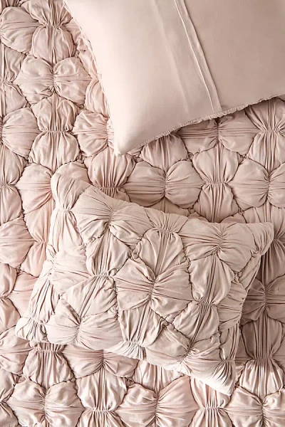 Anthropologie Constance Cotton Jersey Cloud Shams, Set Of 2 In Black