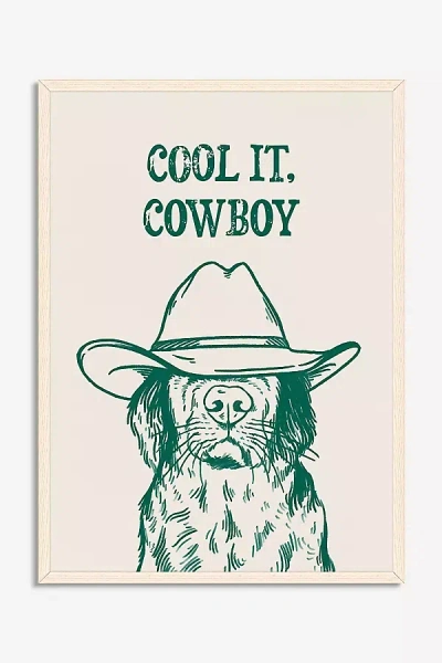 Anthropologie Cool It Cowboy By Tara Royle Wall Art In Green