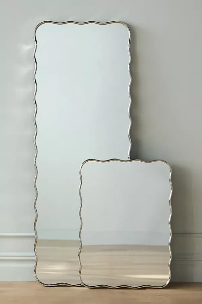 Anthropologie Coquille Metallic Mirror In Transparent